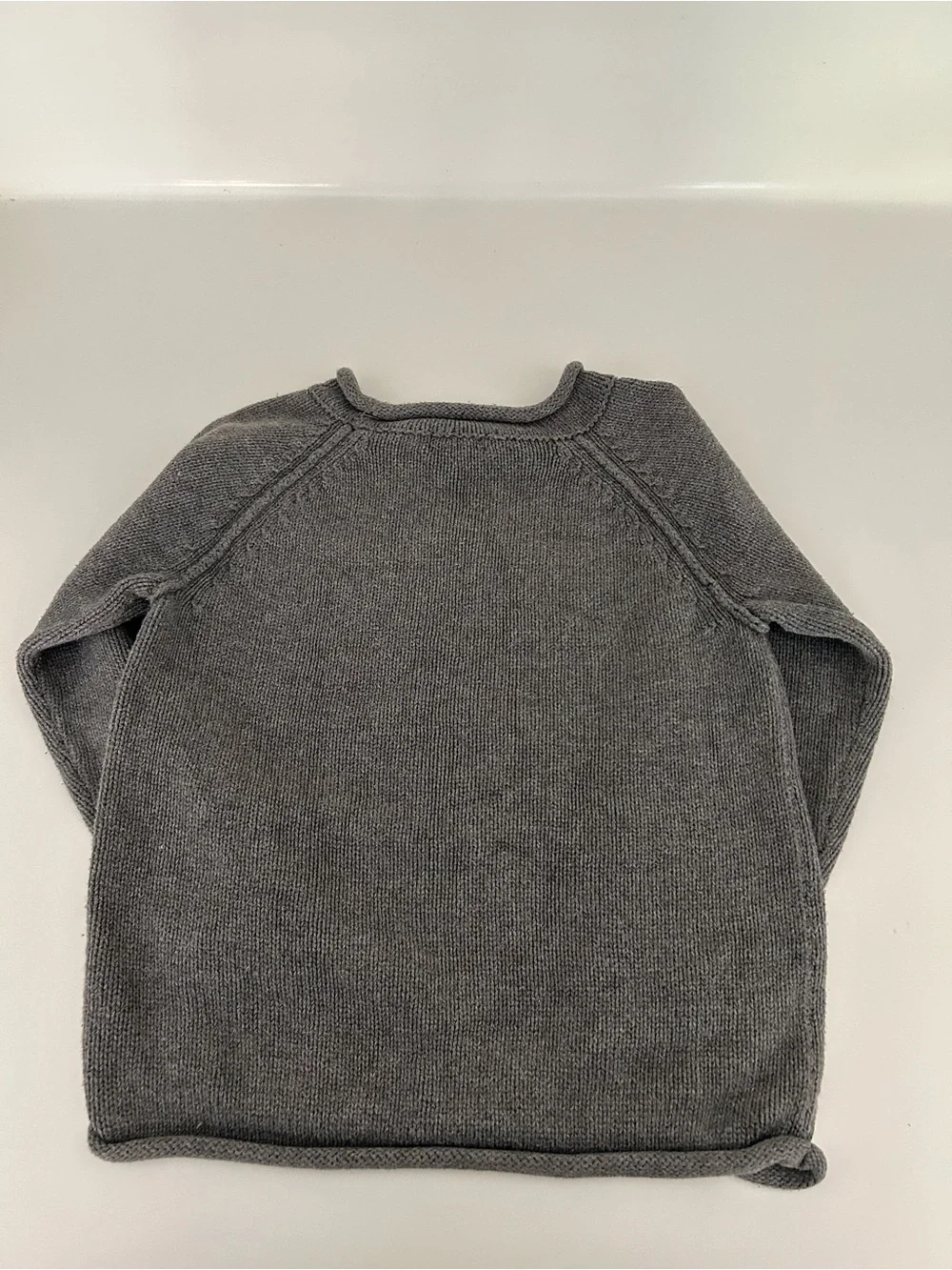 babyGAP Gray Knit Toddler Sweater with Navy Skull Accent - Size 3T